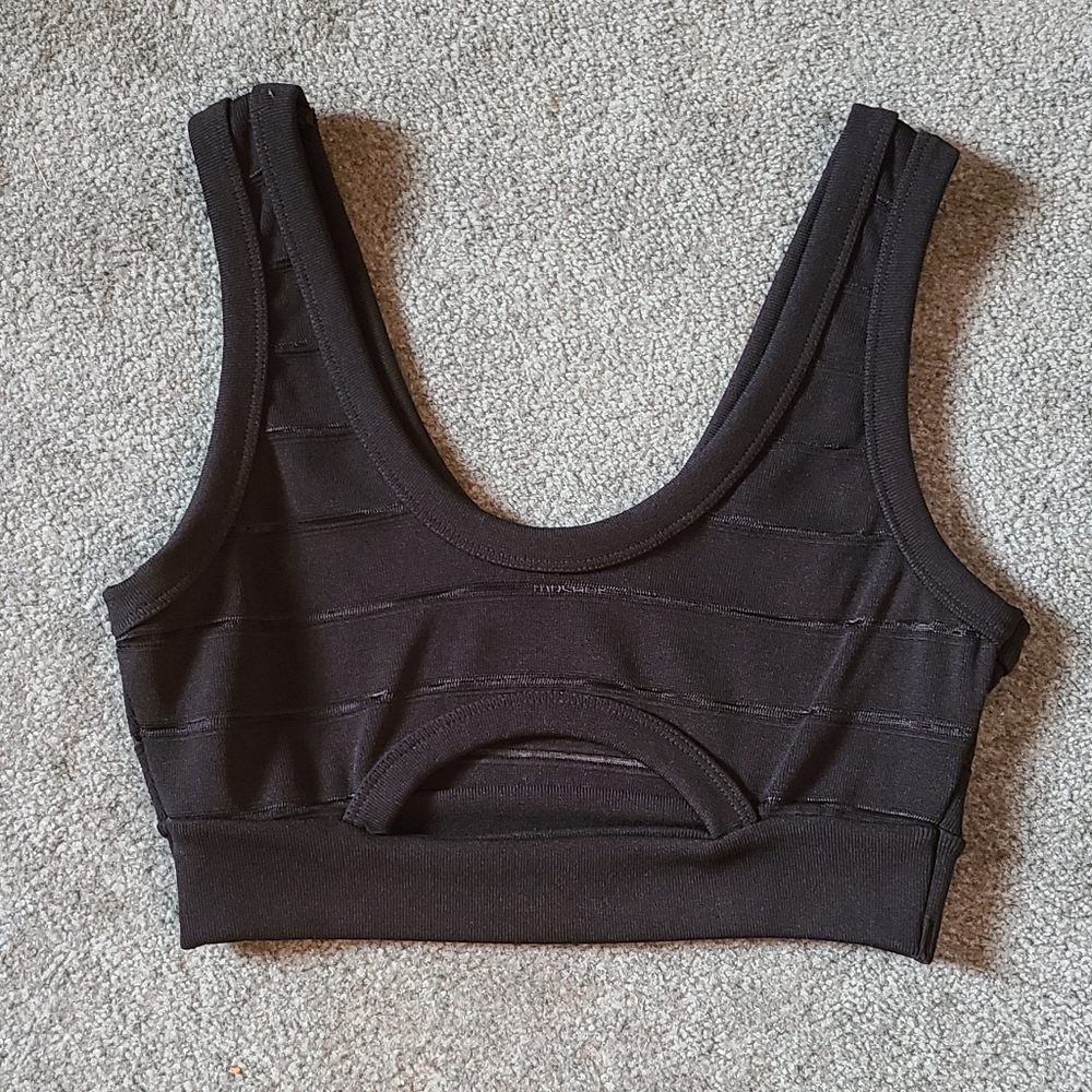 Black Topshop Crop Top